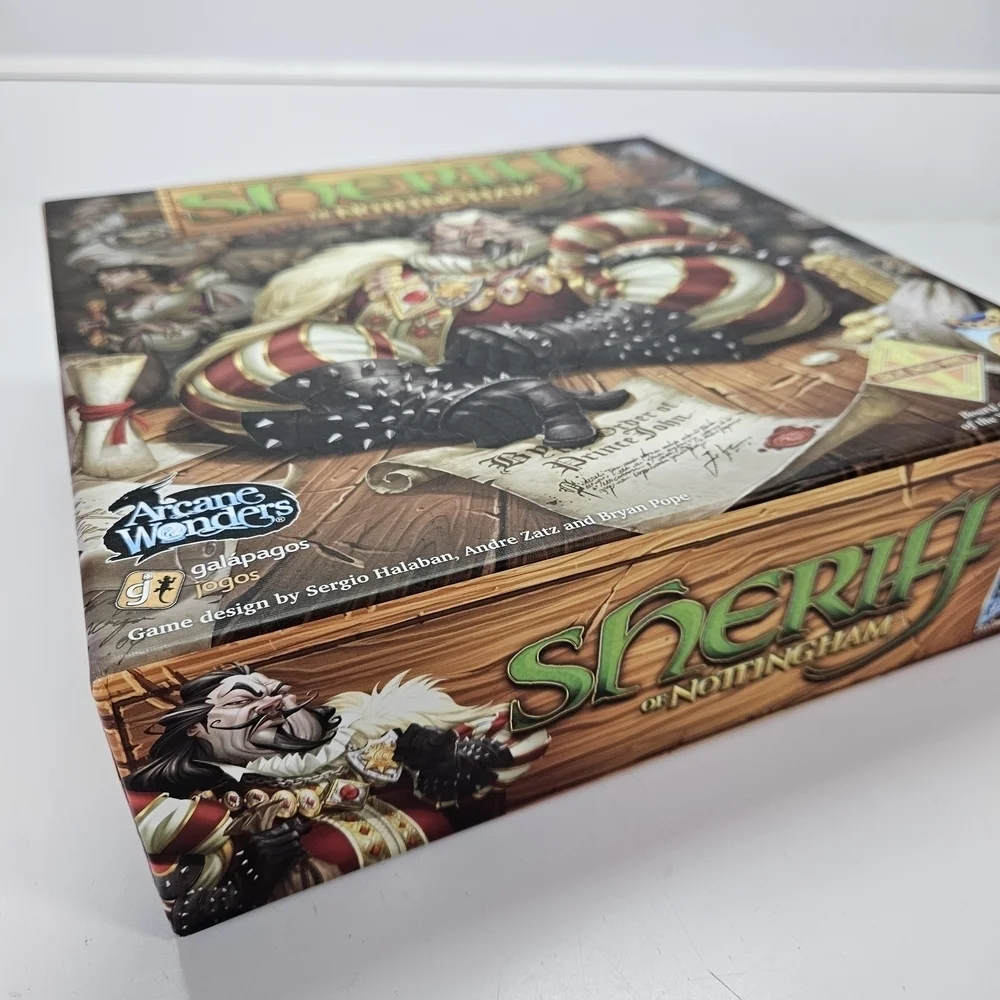 Sheriff of Nottingham Complete Board Game 1st First Edition 2014 Manual
